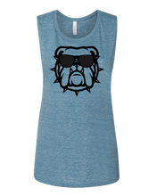 Load image into Gallery viewer, Bulldog in Sunnies Women&#39;s Muscle Tank
