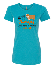 Load image into Gallery viewer, Corgi Therapy Women&#39;s Tee
