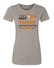 Load image into Gallery viewer, Corgi Therapy Women&#39;s Tee
